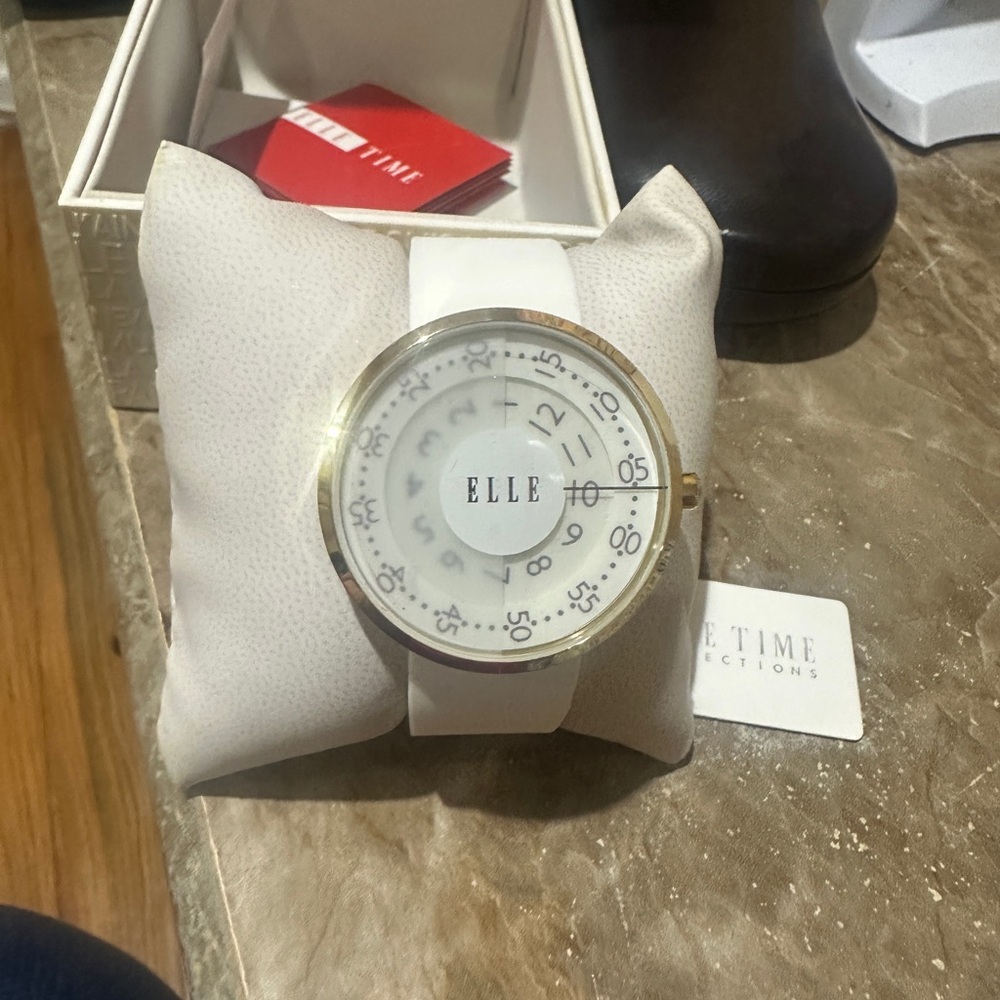 Elle Chic Gold and White Watch